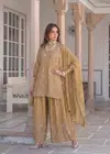 Sameera By Afsana Rangoli Crush With Khatli Work Plazzo Suit Wholesale In India